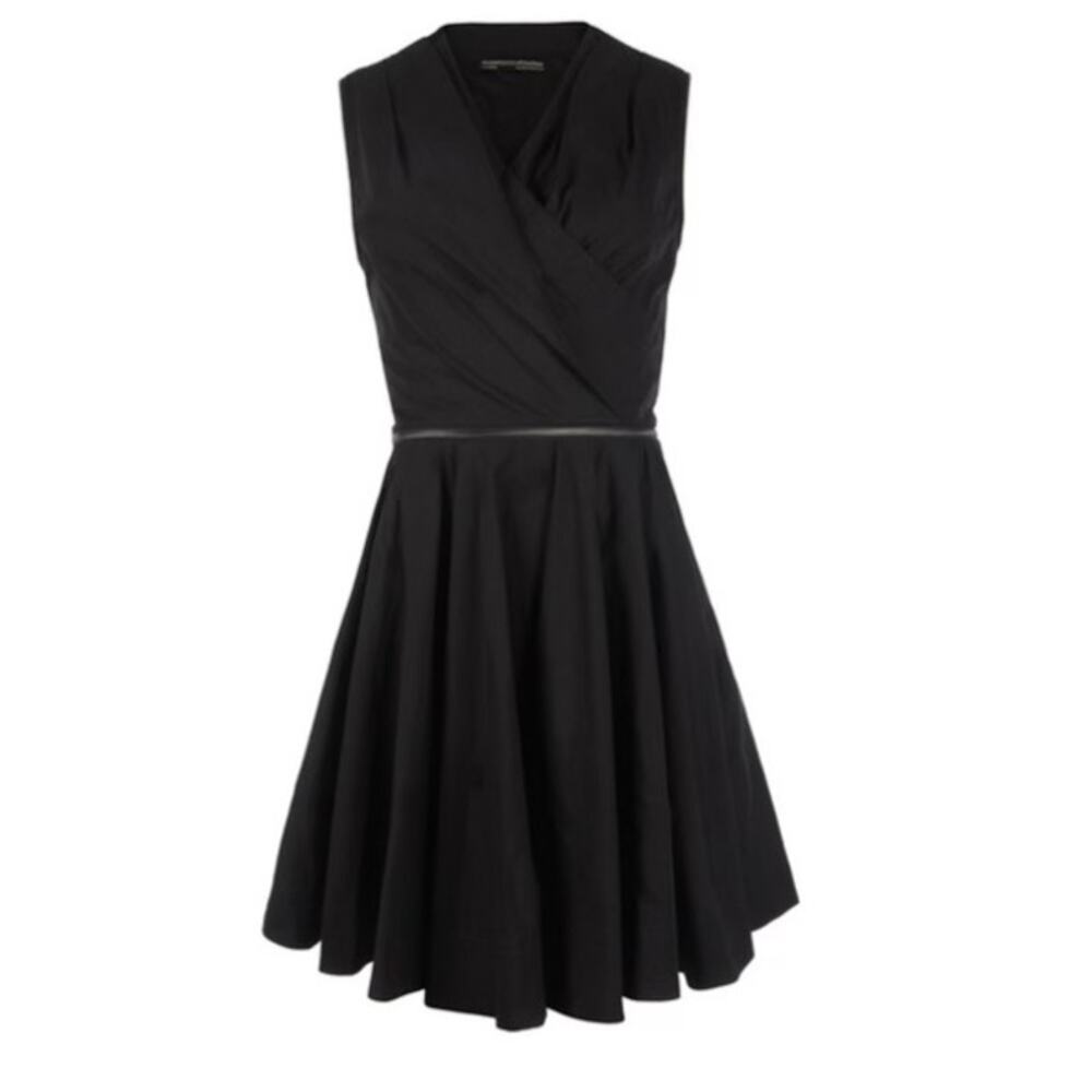 Allsaints black zipper dress